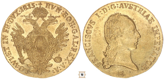 I. Ferenc dukát 1815 E