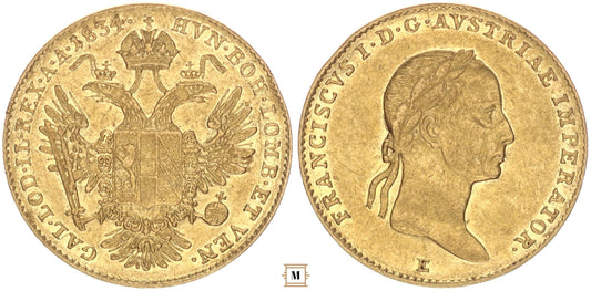 I. Ferenc dukát 1834 E