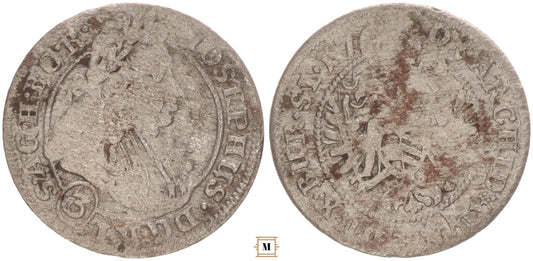 I. József 3 krajcár 1706 FN Breslau