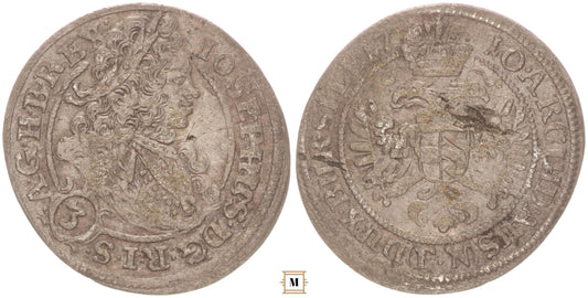 I. József 3 krajcár 1710 FN Breslau