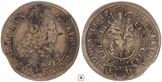 I. József 3 krajcár 1711 CH Pozsony