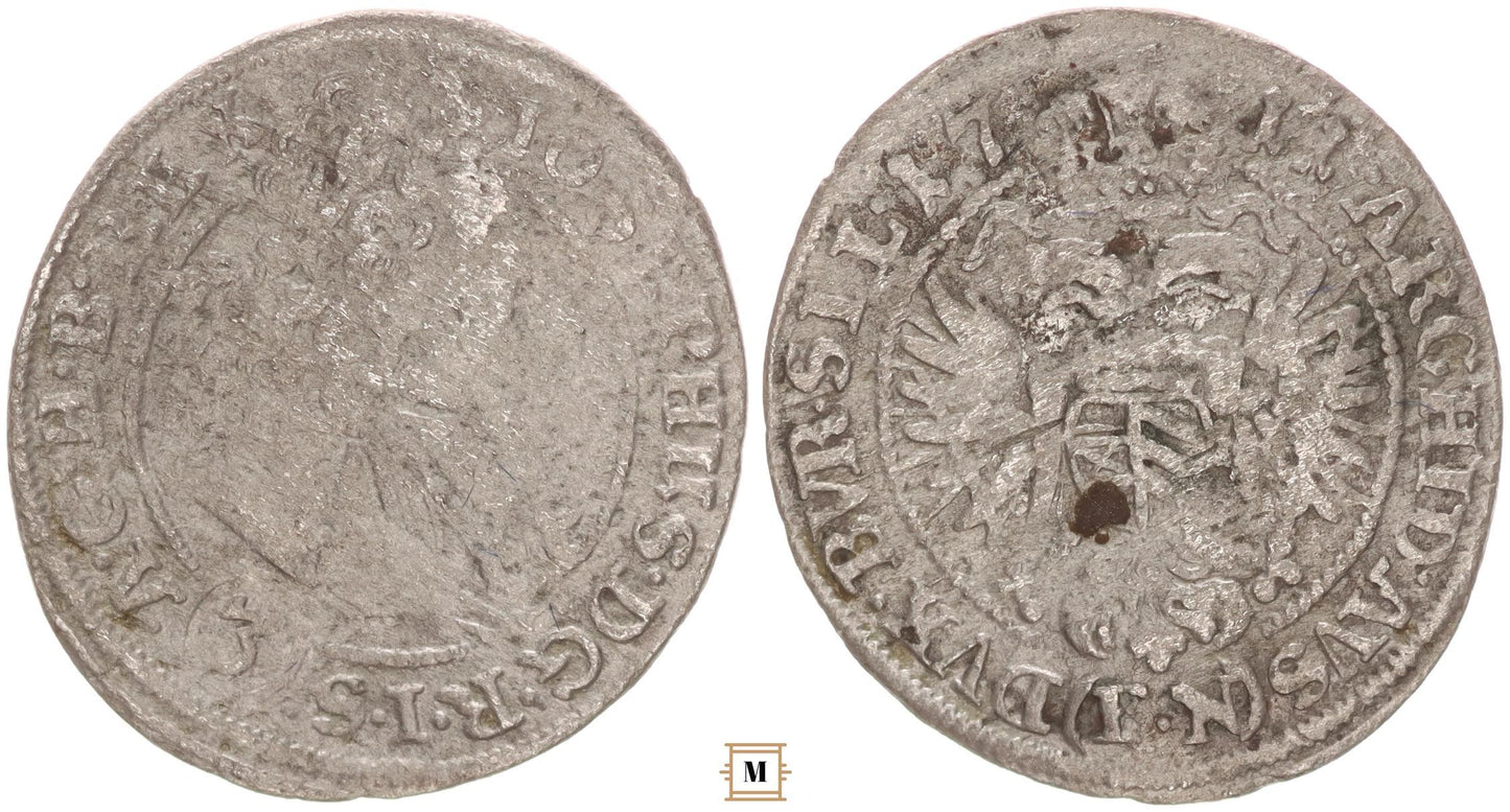 I. József 3 krajcár 1711 FN Breslau