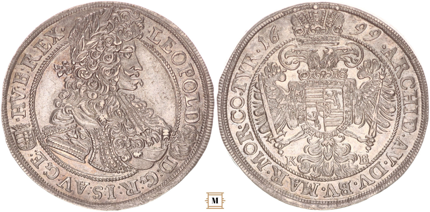 I. Lipót 1/2 tallér 1699 KB