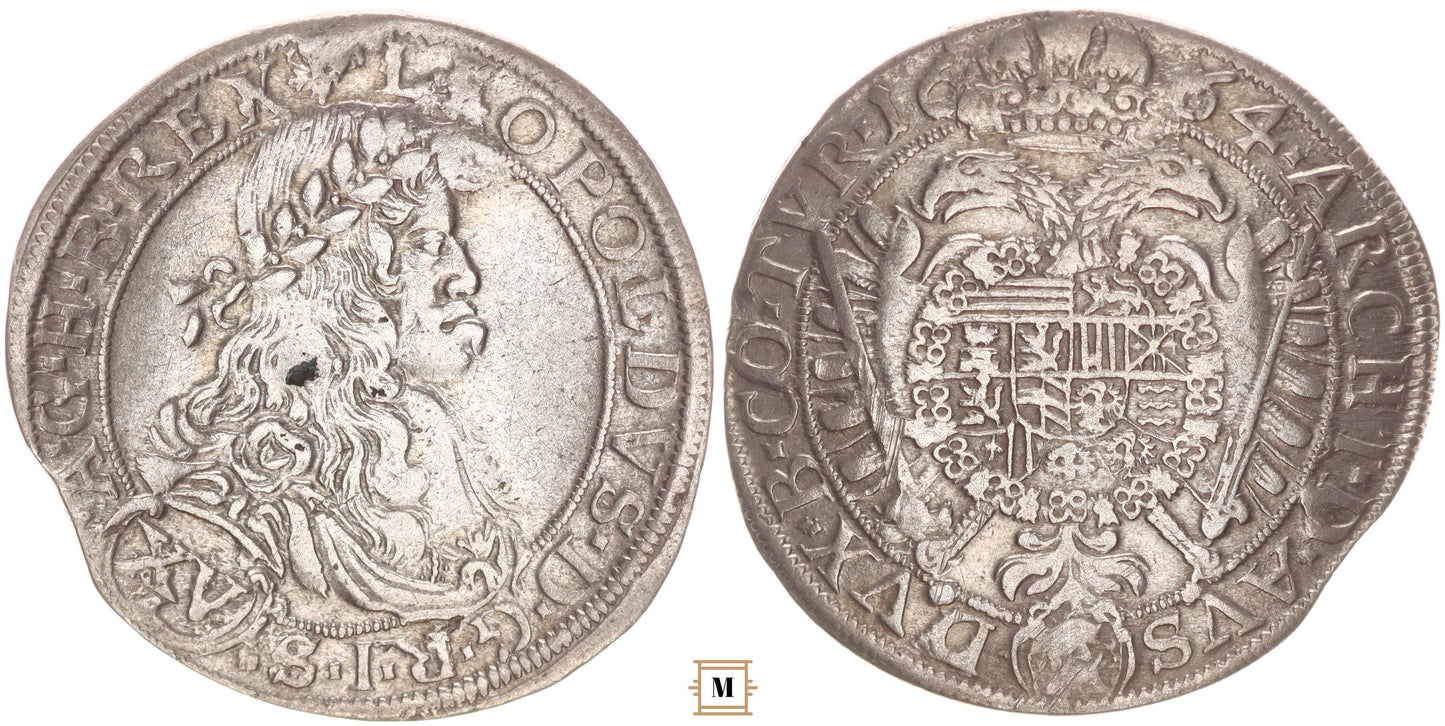 I. Lipót 15 krajcár 1664 Bécs