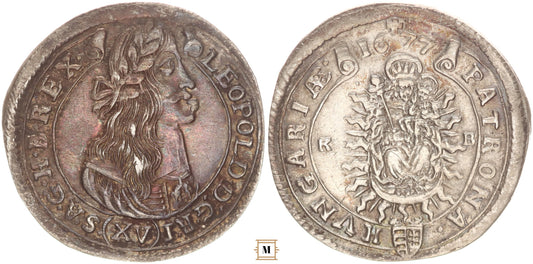 I. Lipót 15 krajcár 1677 KB