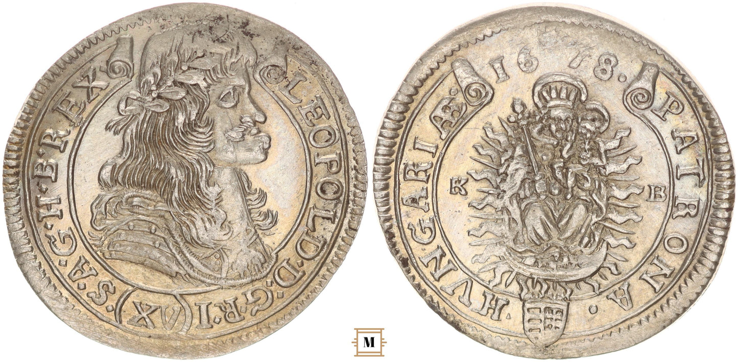 I. Lipót 15 krajcár 1678 KB