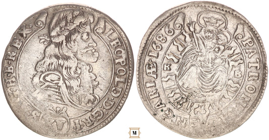 I. Lipót 15 krajcár 1686 KB