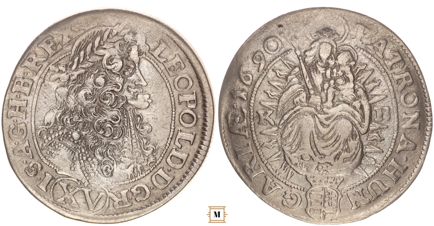 I. Lipót 15 krajcár 1690 KB
