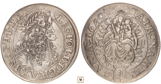 I. Lipót 15 krajcár 1690 KB