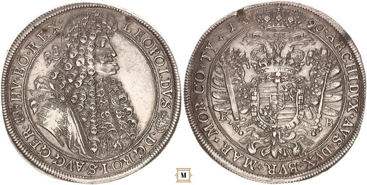 I. Lipót tallér 1690 KB