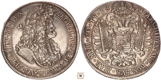 I. Lipót tallér 1691 KB