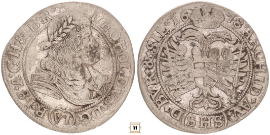 I. Lipót VI krajcár 1678 SHS Boroszló