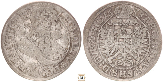 I. Lipót VI krajcár 1678 SHS Breslau