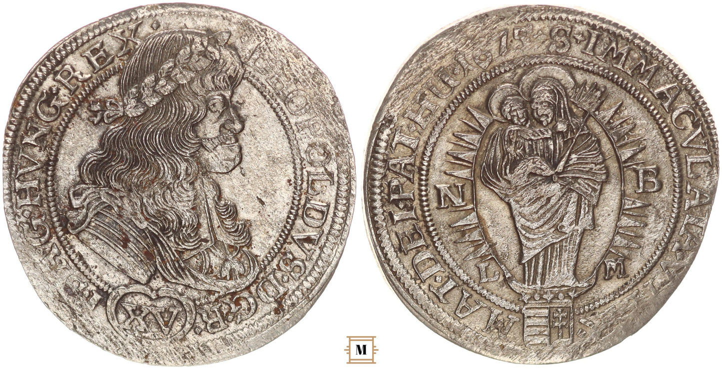 I. Lipót XV krajcár 1675 NB/LM
