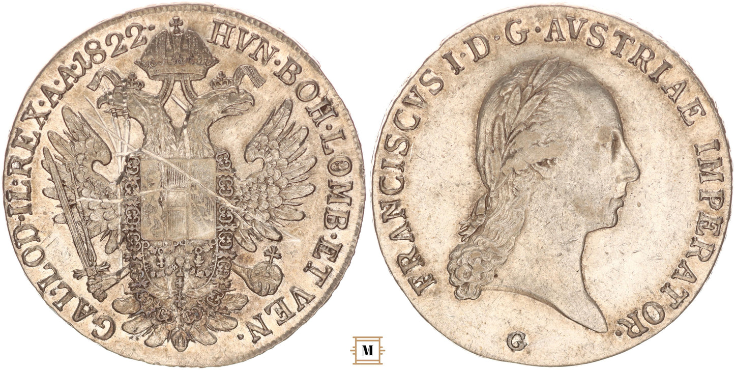 II. Ferenc tallér 1822 G