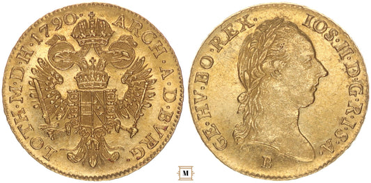 II. József dukát 1790 B