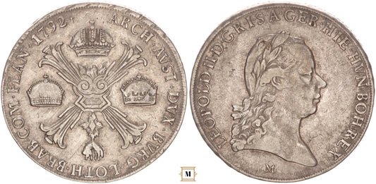 II. Lipót koronatallér 1792 M