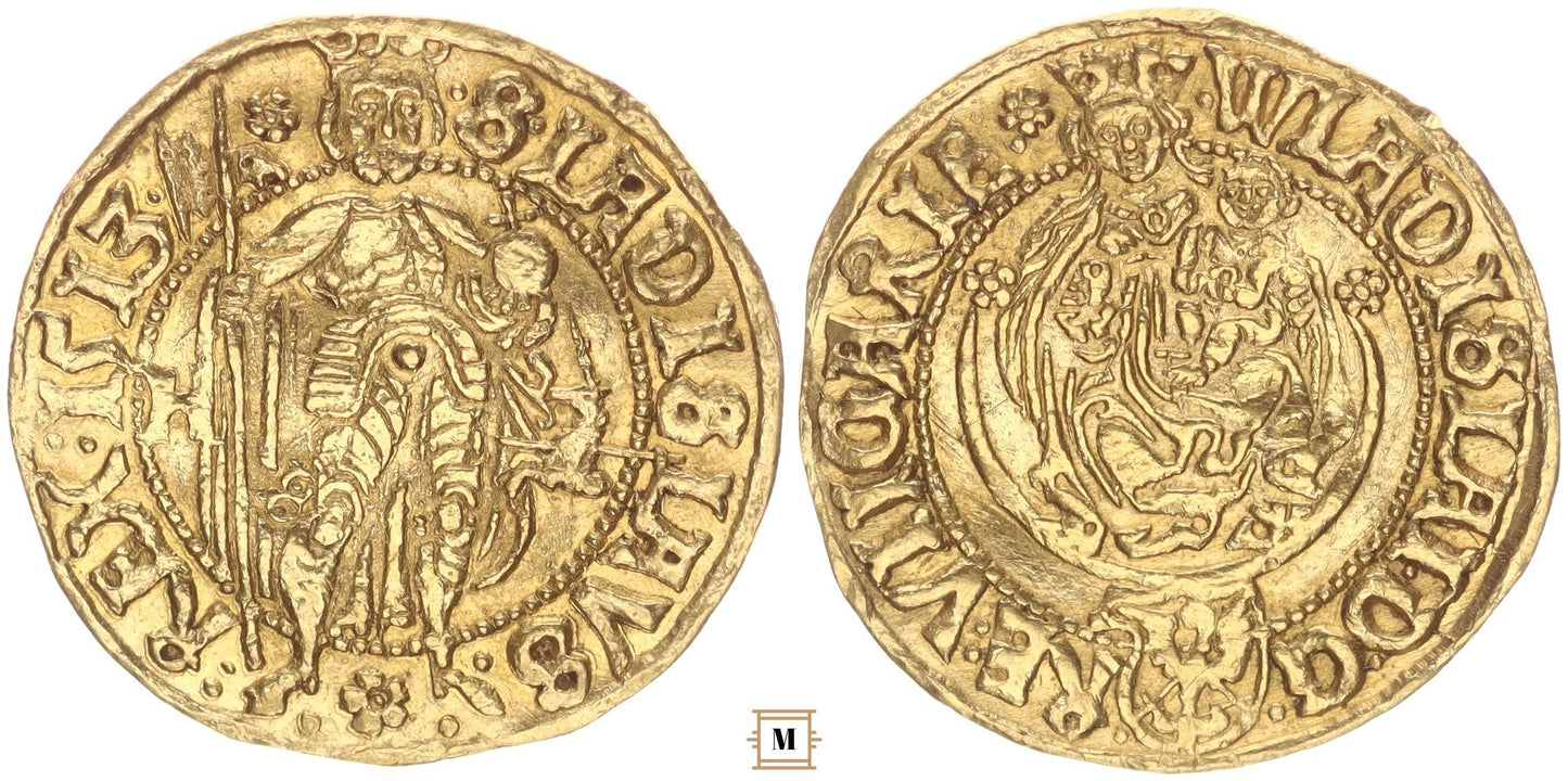 II. Ulászló aranyforint 1513 Nagyszeben