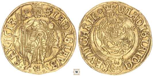 II. Ulászló aranyforint 1513 Nagyszeben