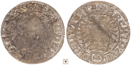 II.Ferdinánd 3 Krajcár 1631 HR  Breslau