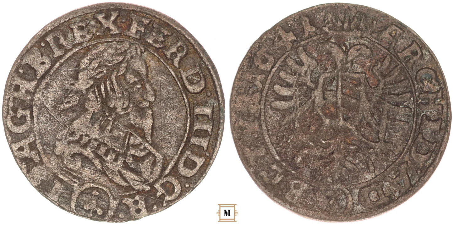 III. Ferdinánd 3 krajcár 1641 Bécs