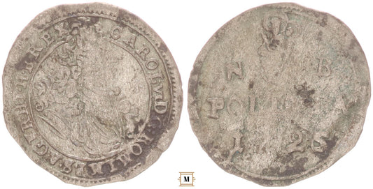 III. Károly poltura 1725 NB