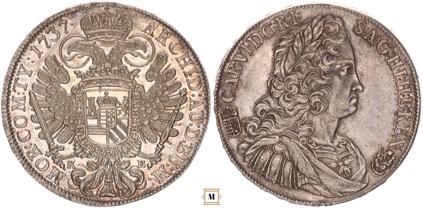 III. Károly tallér 1737 KB