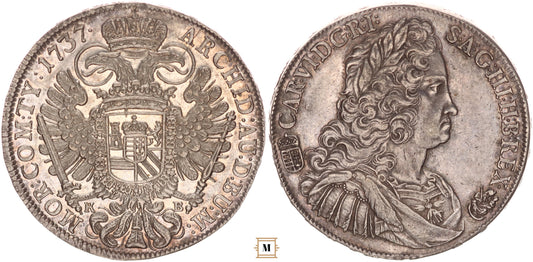 III. Károly tallér 1737 KB