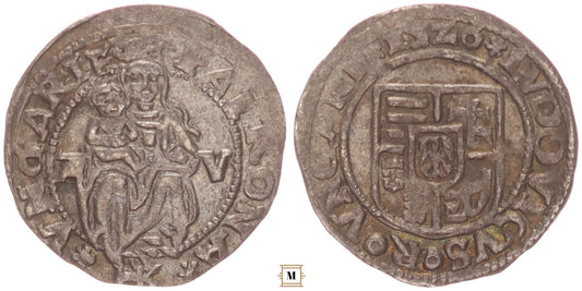 II.Lajos 1516-1526 Denár 1526 A-V/HK ÉH 673 Visegrád