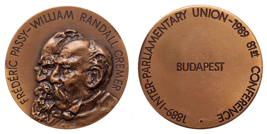 Interparlamentáris Unió 81. konferenciája Budapest 1989 emlékérem