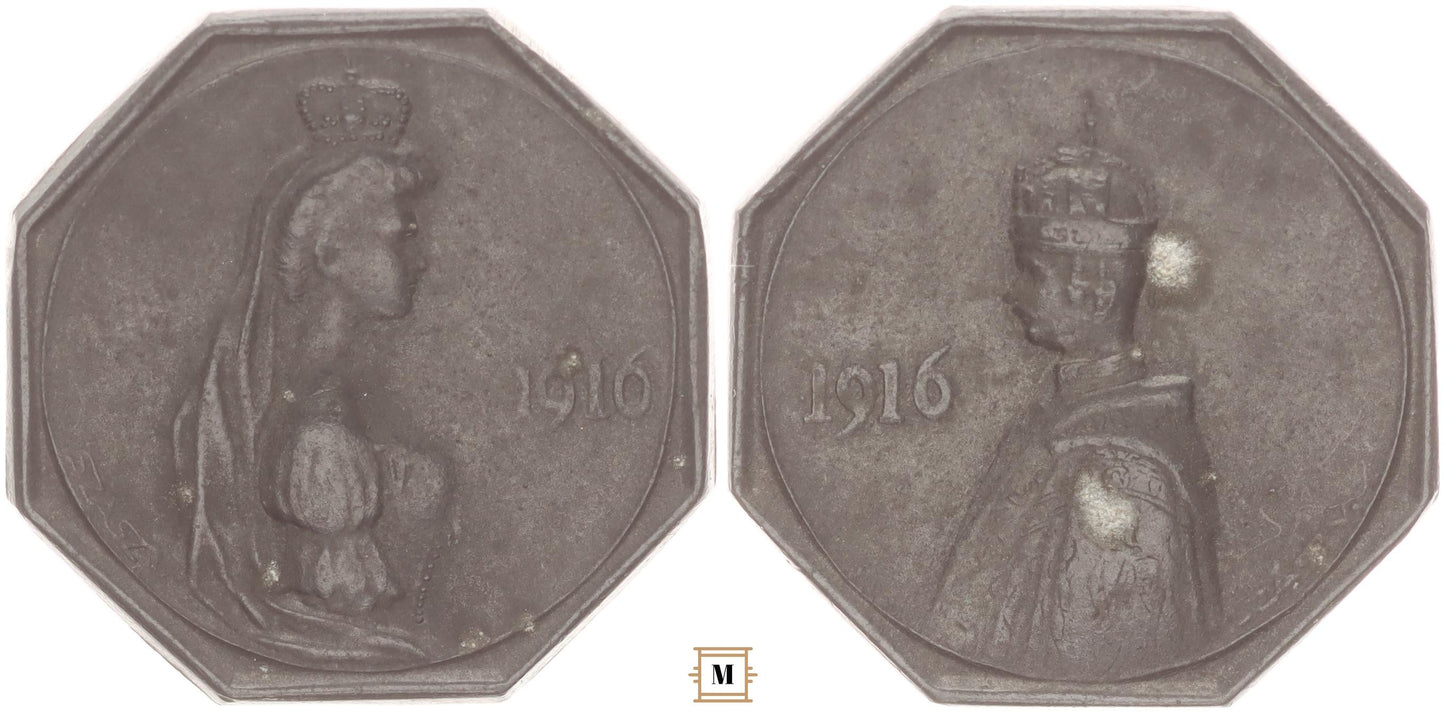 IV. Károly és Zita koronázási érem 1916