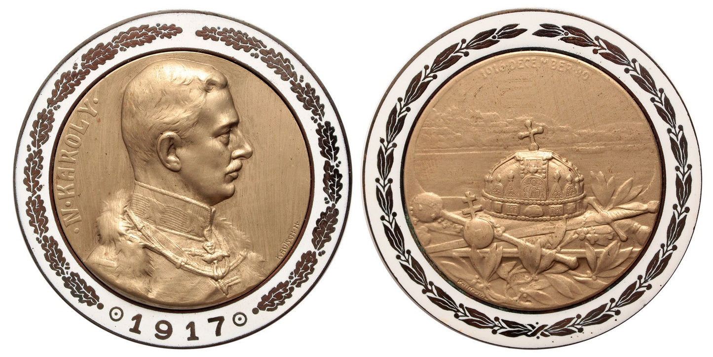 IV.Károly koronázási érem 1917