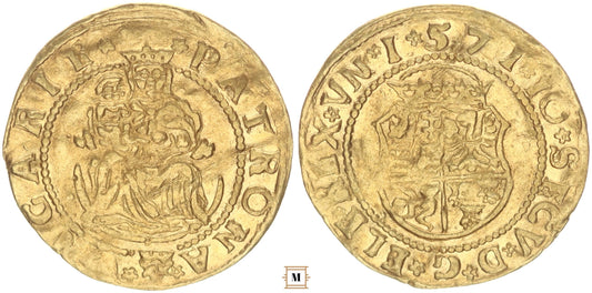 János Zsigmond aranyforint 1571 Szeben