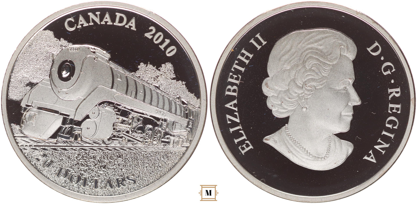 Kanada 20 dollars Selkirk mozdony 2010