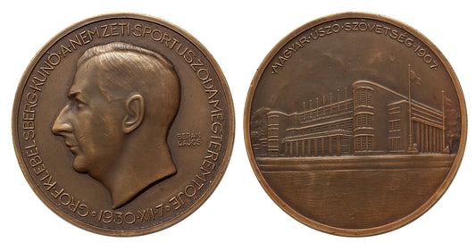 Klebelsberg Kuno sportuszoda bronzérem 1930