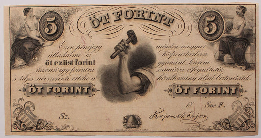 Kossuth 5 forint 1852