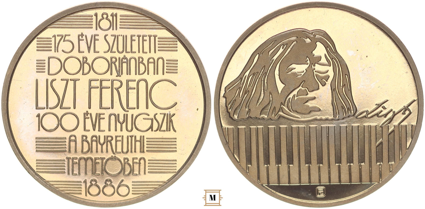 Liszt Ferenc emlékérem 1986