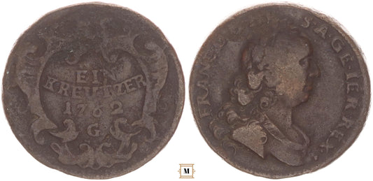 Lotharingiai Ferenc 1 Krajcár 1762 G , Graz