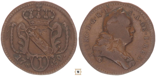 Lotharingiai Ferenc 1 pfennig 1759 W-I Bécs
