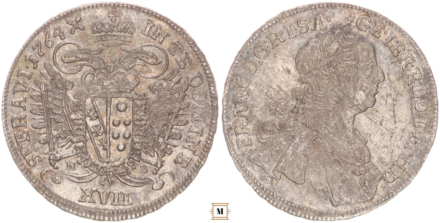Lotharingiai Ferenc XVII krajcár 1764 NB