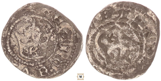 Mária 1382-1387/1395 Denár K ÉH Incuse /!/