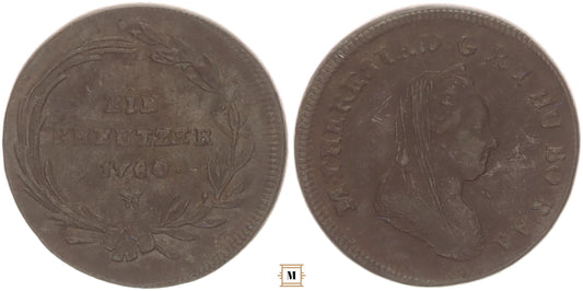 Mária Terézia 1 Krajcár 1780 W Bécs