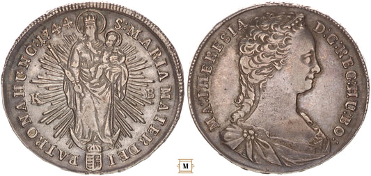 Mária Terézia 1/2 tallér 1744 KB