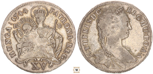 Mária Terézia 15 krajcár 1744 KB