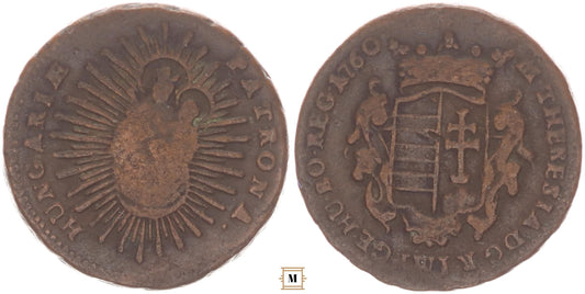 Mária Terézia Rézdenár 1760 Vjn.