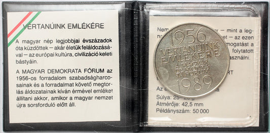 MDF - 1956 Vértanuink emlékére 1989 érem
