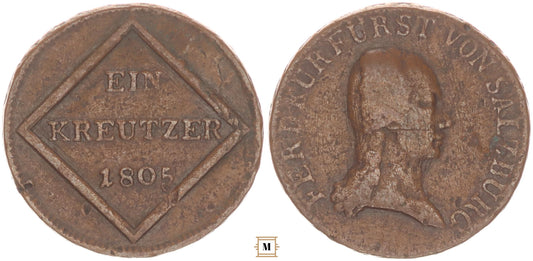 Salzburg, Ferdinánd főherceg 1 krajcár 1806