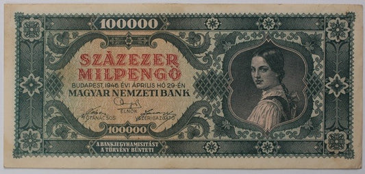 Százezer milpengő 1946