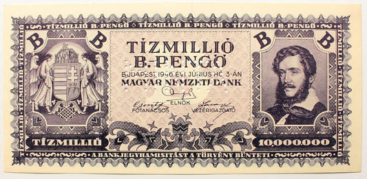Tízmillió B.-Pengő 1946 MINTA