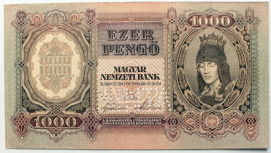 Ezer pengő 1943 MINTA